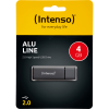 Intenso Alu Line USB Stick 4GB 2.0 Antraciet