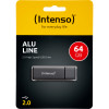 Intenso Alu Line USB Stick 64GB 2.0 Antraciet